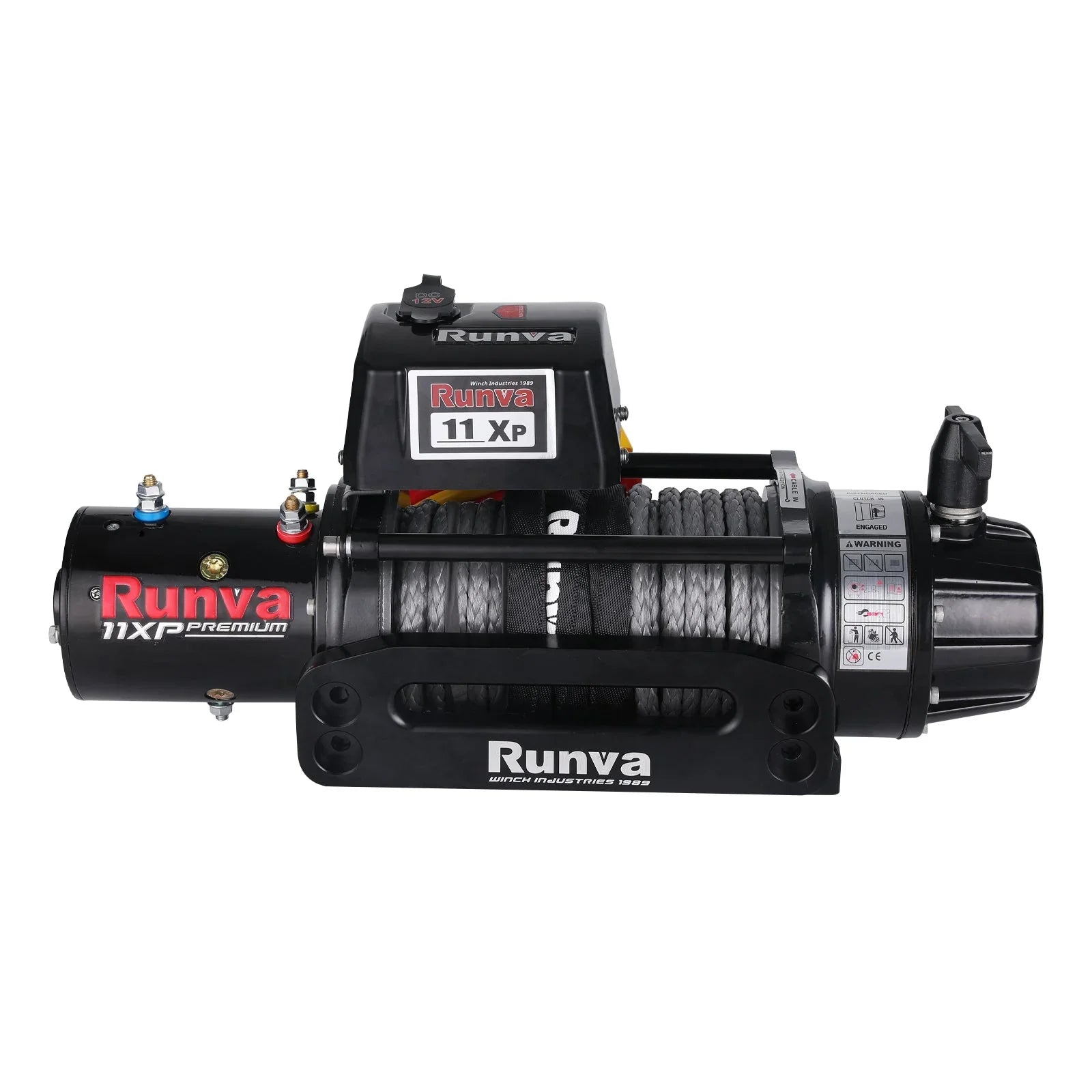 Runva Winch 11XP Premium 12V with Synthetic Rope 11000lb 4900kg - Brixton 4x4 - Buy Online Now!