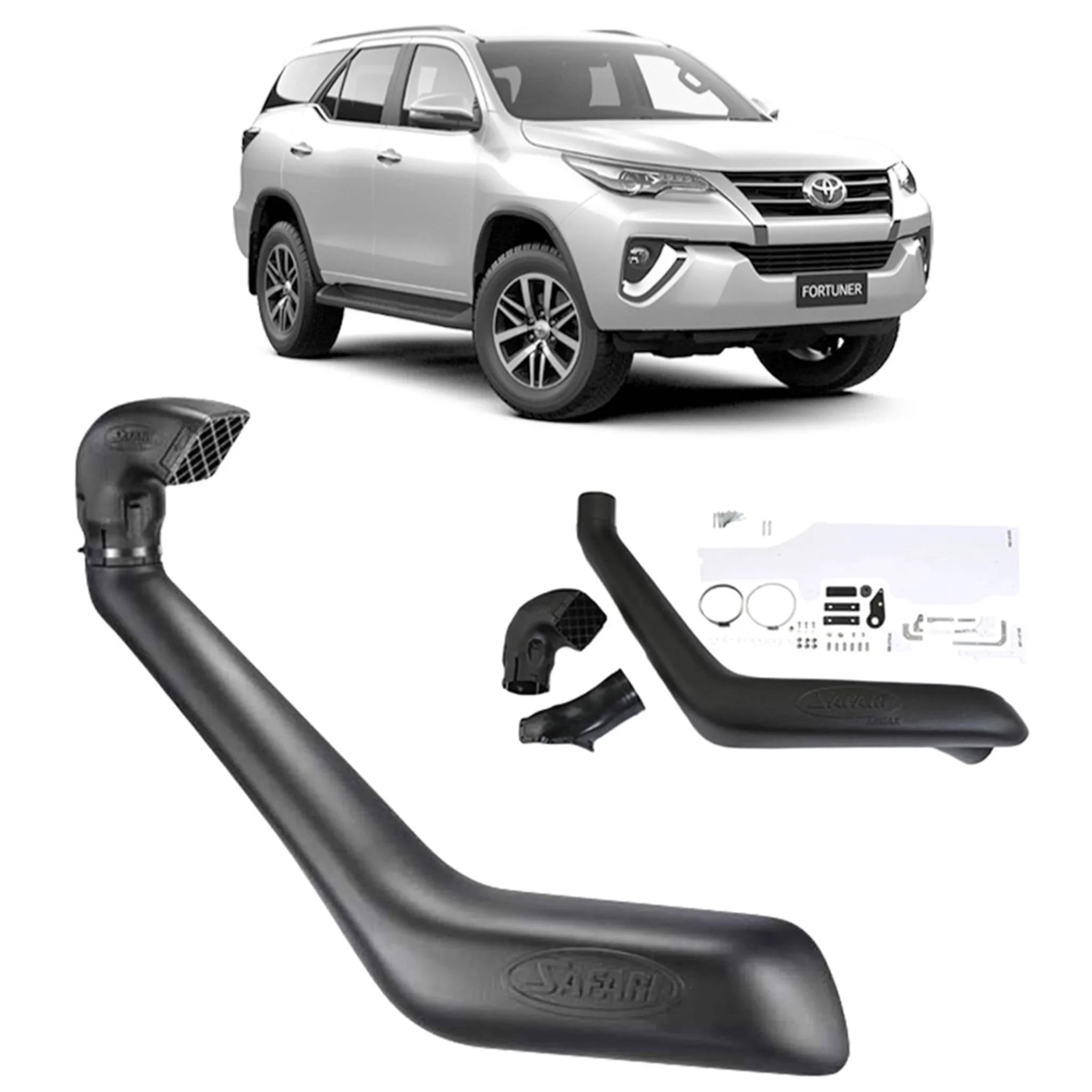 Safari Snorkel for Toyota Fortuner (11/2015 - on) - Brixton 4x4 - Buy Online Now!