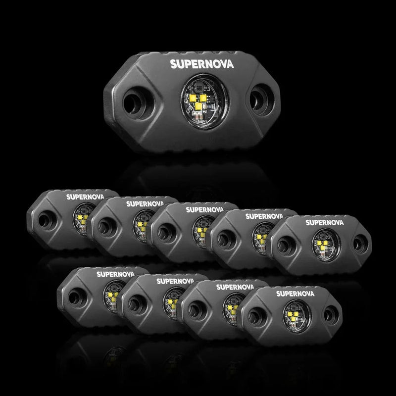 Supernova Rock Light White - 10 Pack Bundle - Brixton 4x4 - Buy Online Now!