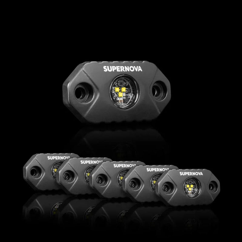 Supernova Rock Light White - 6 Pack Bundle - Brixton 4x4 - Buy Online Now!