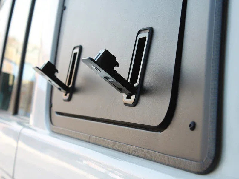 Toyota Land Cruiser 76 Gullwing Window / Left Hand Side Aluminium - by Front Runner - Brixton 4x4 - Buy Online Now!