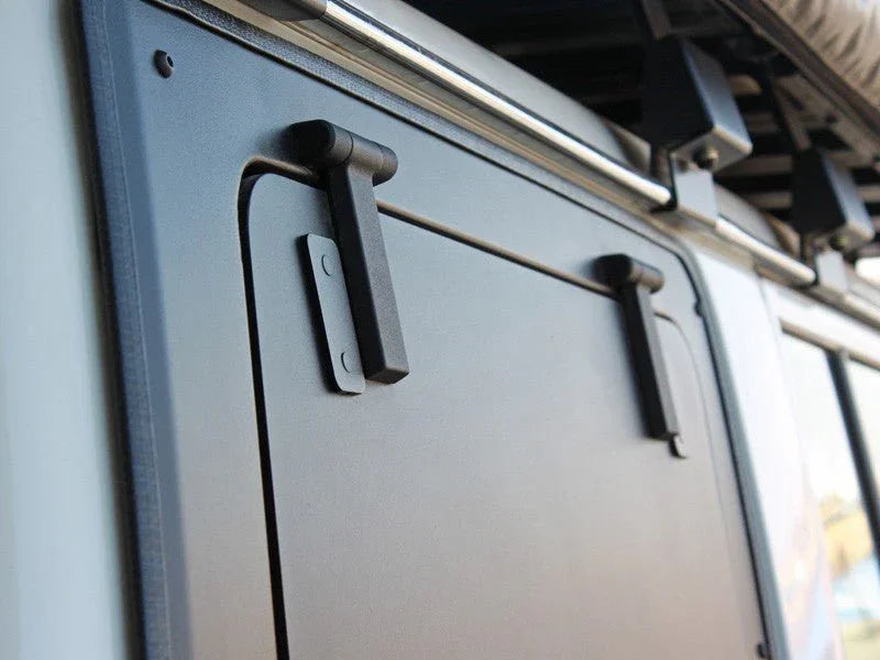 Toyota Land Cruiser 76 Gullwing Window / Right Hand Side Aluminium - by Front Runner - Brixton 4x4 - Buy Online Now!
