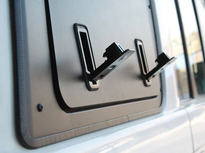 Toyota Land Cruiser 76 Gullwing Window / Right Hand Side Aluminium - by Front Runner - Brixton 4x4 - Buy Online Now!