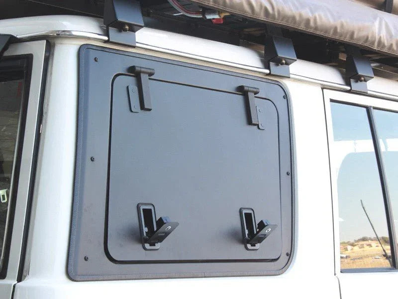 Toyota Land Cruiser 76 Gullwing Window / Right Hand Side Aluminium - by Front Runner - Brixton 4x4 - Buy Online Now!