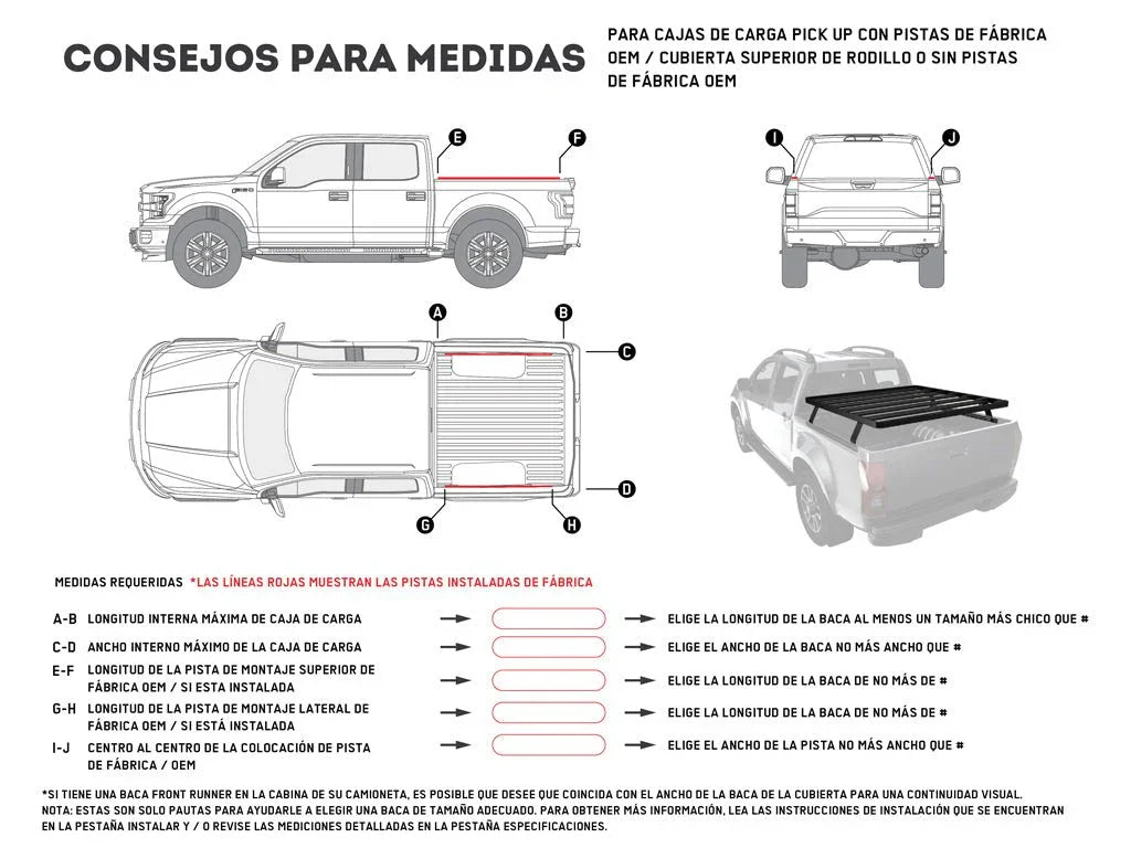 Ute Slimline II Load Bed Kit / 1345(W) x 1358(L) - by Front Runner