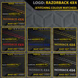 Razorback 4x4 GP6 Premium Neoprene Rear Row Seat Covers suitable for a Toyota HiLux 8th Gen SR (Available)