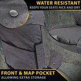 Razorback 4x4 XP7 Heavy Duty Canvas 2x Front Seat Covers suitable for a Toyota Landcruiser 80 Series GXL & RV (Made to Order)