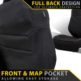 Volkswagen Transporter T6 Premium Neoprene 2x Front Bucket Seat Covers (Made to Order)