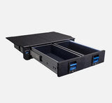 MSA 4x4 1030 Complete Drawer Kit - Dual storage drawer system with wing kits fitted