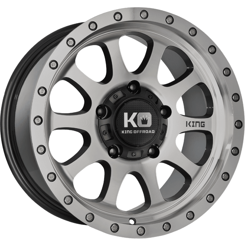 Kings Hurricane Wheel Machined Face Light Gunmetal