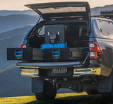 MSA 4x4 storage drawer system installed - detail view for Ford Ranger Next Gen