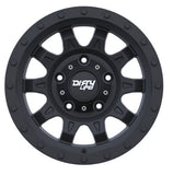 Dirty Life Roadkill 9301 Matte Black With Simulated Beadlock Wheels