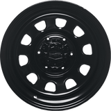 Dynamic D Steel Wheels Satin Black Powder Coated 17 Inch