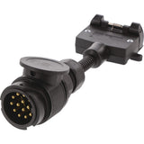 OEX Trailer Plug Adaptor 13 Pin Euro Plug (Car) to 7 Pin Flat Socket (Trailer) – GWM Cannon & Tank 2025 Onwards