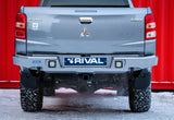 Rival Rear Bar to suit Mitsubishi Triton MQ 2015-2019 with 2 Rival Square Spot Lights