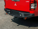 Rival Rear Bar to suit Mitsubishi Triton MR 2019-2022 with 2 Rival Square Spot Lights