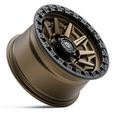 Set of 4 Cage Wheels in Bronze with Black Lip by Black Rock - Brixton 4x4 - Buy Online Now!