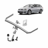 Brink European Style Towbar & Direct Fit Wiring for Volkswagen Golf (04/2013 - 03/2017)