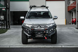 Matte black powder coated Hamer King Series bull bar, Pajero Sport - gallery photo 9