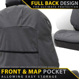 Razorback 4x4 GP6 Premium Neoprene 2x Front Seat Covers suitable for a Toyota Landcruiser 200 Series GX/GXL