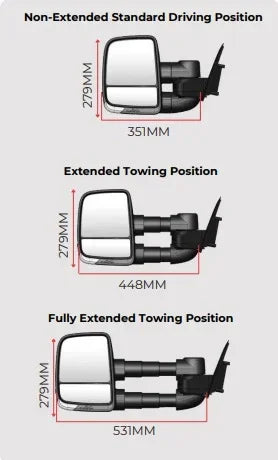 Clearview Next Gen Towing Mirror for Ford Lariat 2023 onwards - Brixton 4x4 - Buy Online Now!