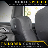 Razorback 4x4 GP4 Standard Neoprene 2x Front Seat Covers Suitable for a Isuzu D-MAX RG