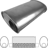 8" x 5" Oval, 10" Long, 3" Offset/Offset INLINE, Megaflow (No Spigots)