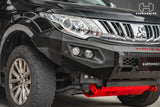 Matte black powder coated Hamer King Series bull bar, Triton MQ - gallery photo 9