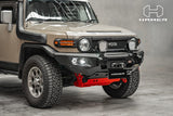 Toyota FJ Cruiser with Hamer King Series bull bar, driver side angle