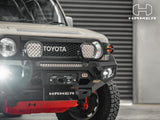 Toyota FJ Cruiser fitted with Hamer King Series matte black bull bar