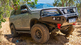 Close up of Toro bull bar hoop and upper mesh on Toyota Fortuner