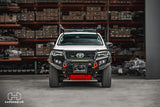 Hamer King Series Plus bullbar wing detail, 3mm steel with matte black powder coat