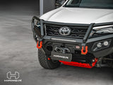 Hamer King Plus Fortuner bullbar studio shot, angled right view