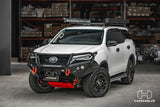 Hamer King Series Plus bull bar winch cradle and fairlead area for Fortuner