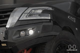 Hamer King Series bull bar winch mounting plate on Nissan Patrol Y62
