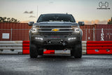 Chevrolet Silverado 1500 LTZ fitted with Hamer Atlas Series matte black bull bar