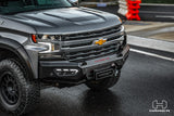 Hamer Atlas Series bull bar splash guard detail on Chevrolet Silverado 1500
