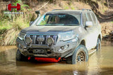 King Series bullbar for Prado 150 with mounting points for lights and aerial - gallery photo 14