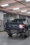 Close-up of Hamer Nova Series rear bar tie-down point on Ford F-150