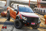 Hamer 4x4 King Series matte black bull bar fitted to Ford Ranger PX1