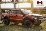 Hamer 4x4 King Series bull bar on Ford Ranger PX1, driver side angle