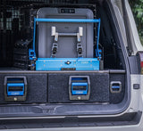 MSA 4X4 DS40 Drop Slide with fridge loaded, lowered for access