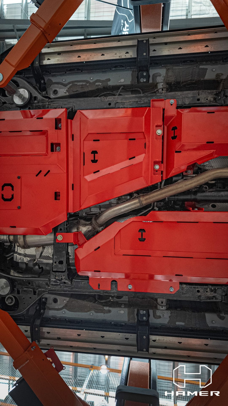 Hamer 3 Piece Rear Bash Plate Set for Toyota Prado 250 - 2024 onwards