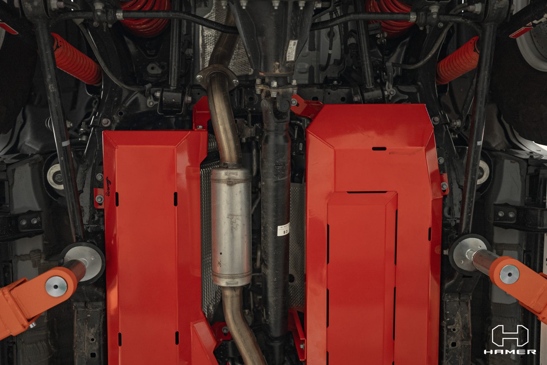 Hamer 3 Piece Rear Bash Plate Set for Toyota Prado 250 - 2024 onwards