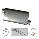 10" x 4" Oval, 14" Long, 2 1/4" Offset/Offset, Megaflow - Brixton 4x4 - Buy Online Now!