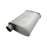 2.5" 10"x4" 14" Lukey Turbo O/O Triple Flow Muffler 430 Stainless Steel