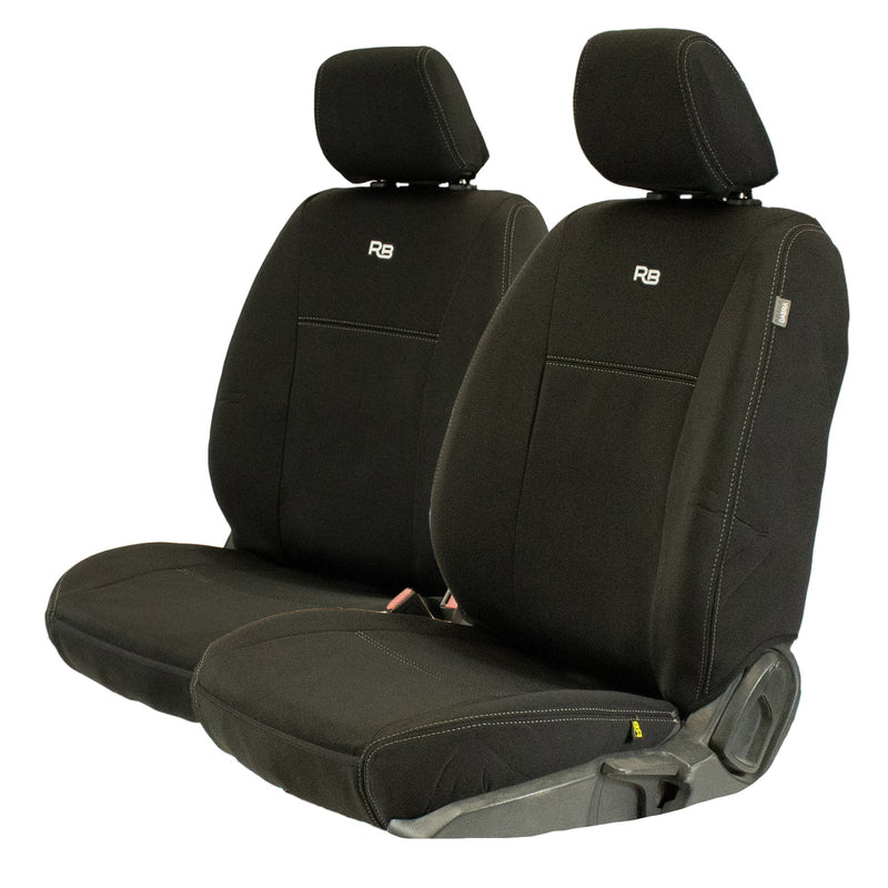 Razorback 4x4 GP4 Standard Neoprene 2x Front Seat Covers Suitable for a Ford Ranger PX III