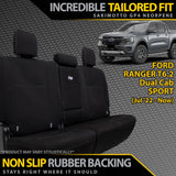 Ford Ranger T6.2 Sport & Tremor Neoprene Rear Row Seat Covers