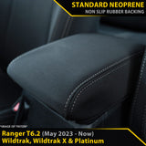 Ford Ranger T6.2 Wildtrak, Wildtrak X & Platinum Neoprene Console Lid