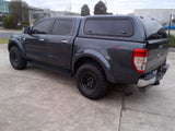 Sliding side windows on EGR canopy for Ford Ranger ventilation